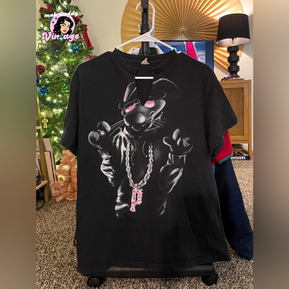Rare Vintage Pink Panther Y2K Bling Tee